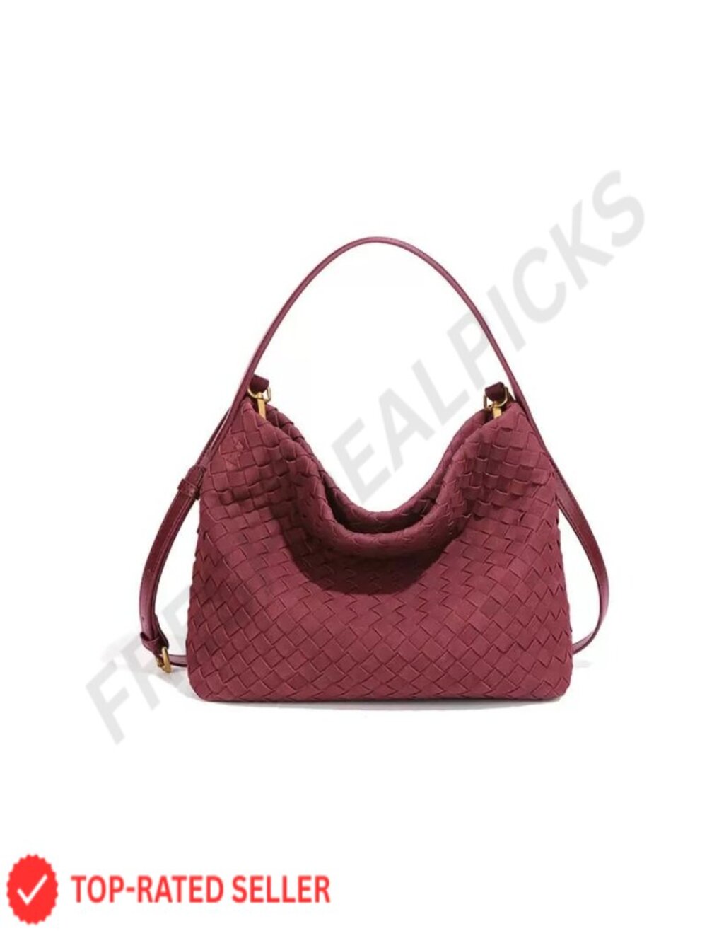 Woven Tote Bag for Women Designer Shoulder Handbag Leather Top Handle Hobo